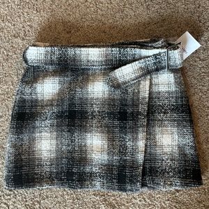 Forever 21 Belted Plaid Miniskirt